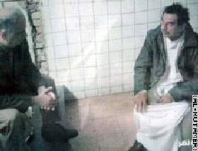 صدام حسين (راست) چلبي (چپ)
